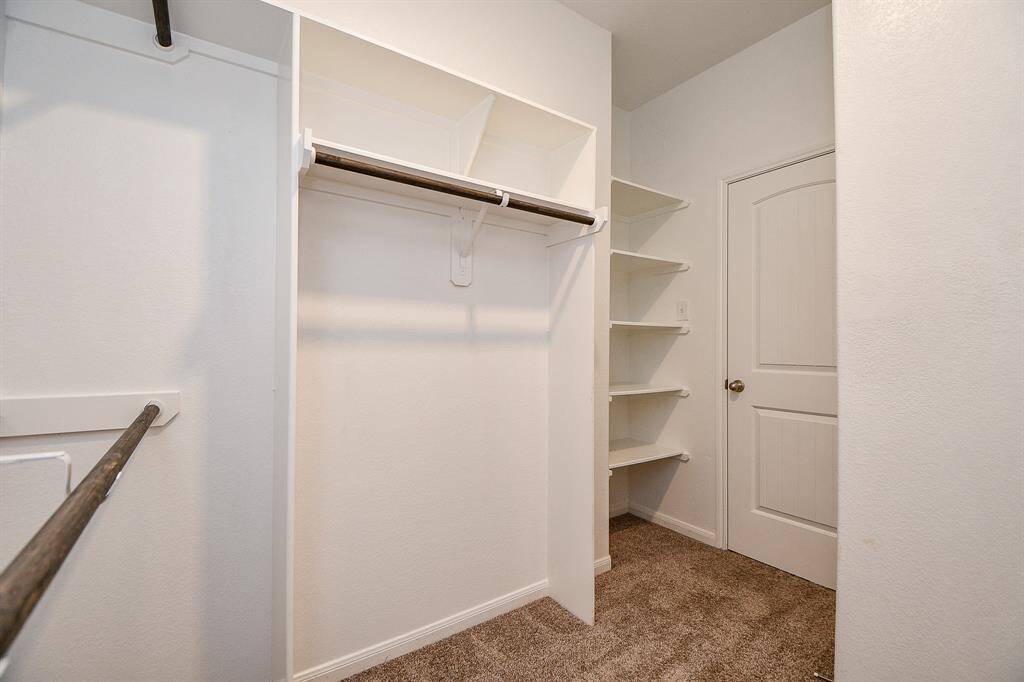 Spacious walk-in closet in the master suite!