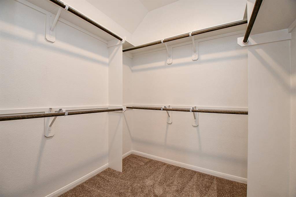 Spacious walk-in closet in the master suite!