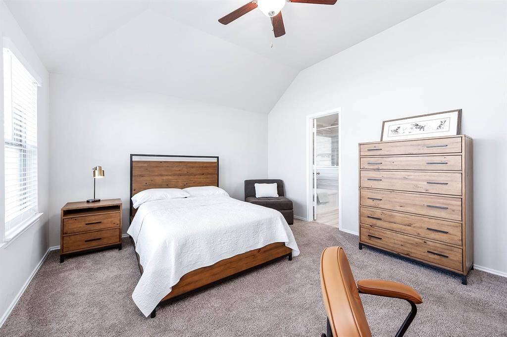 Primary Bedroom with elevated ceilings!