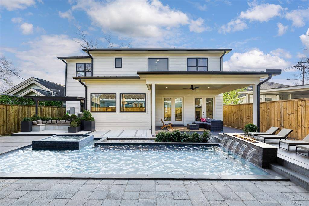 This image features a conceptual rendering of a pool, designed to showcase the the potential for outdoor living. The pool is not currently built and is not included in the sale. Buyer to independently verify feasibility, permitting, and associated costs.