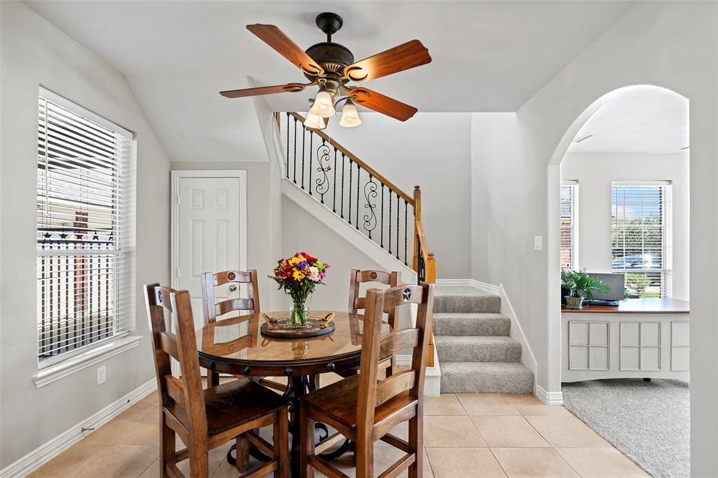 This home also features a dual staircase for those quick trips to the refrigerator for snacks!