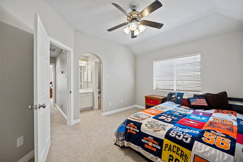 And lastly the 4th secondary bedroom upstairs!  Each as spacious as the next, and this one has the other side of the jack-n-jill bath!