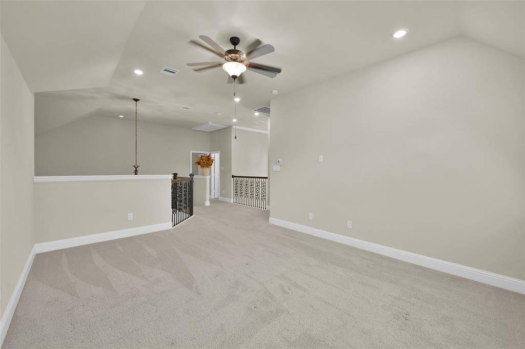 The ease of how the upstairs design is open and flows so well together.