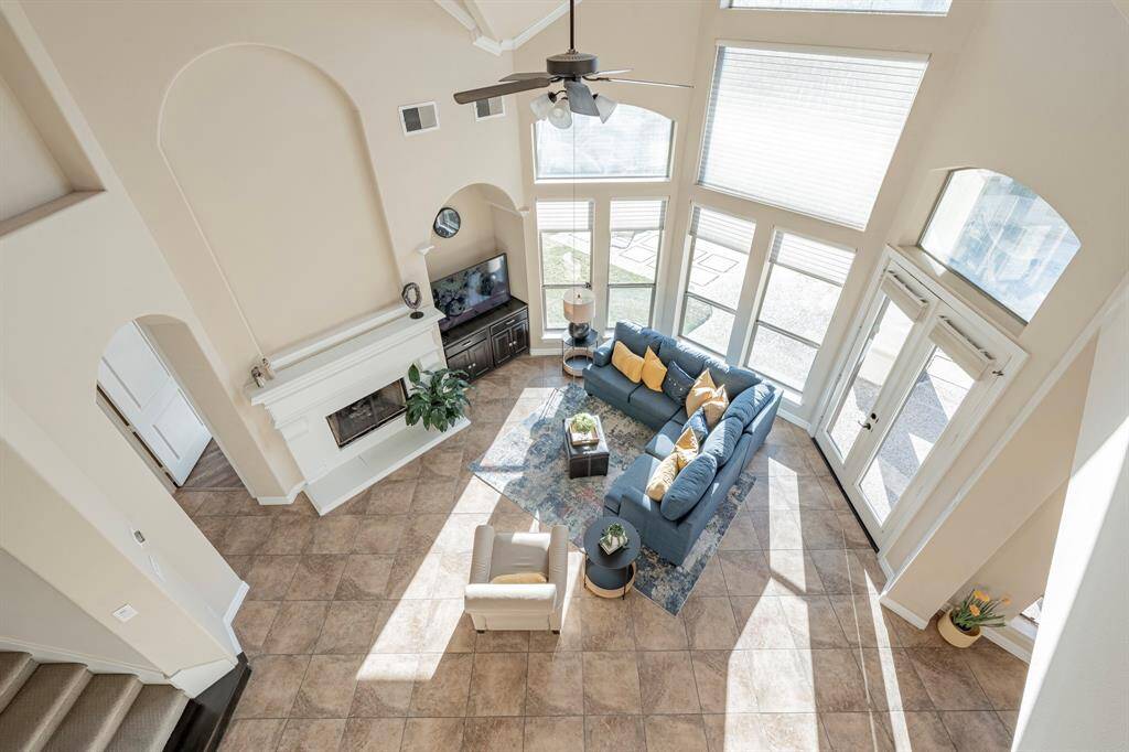 Open family living plan. The true hub of this amazing home