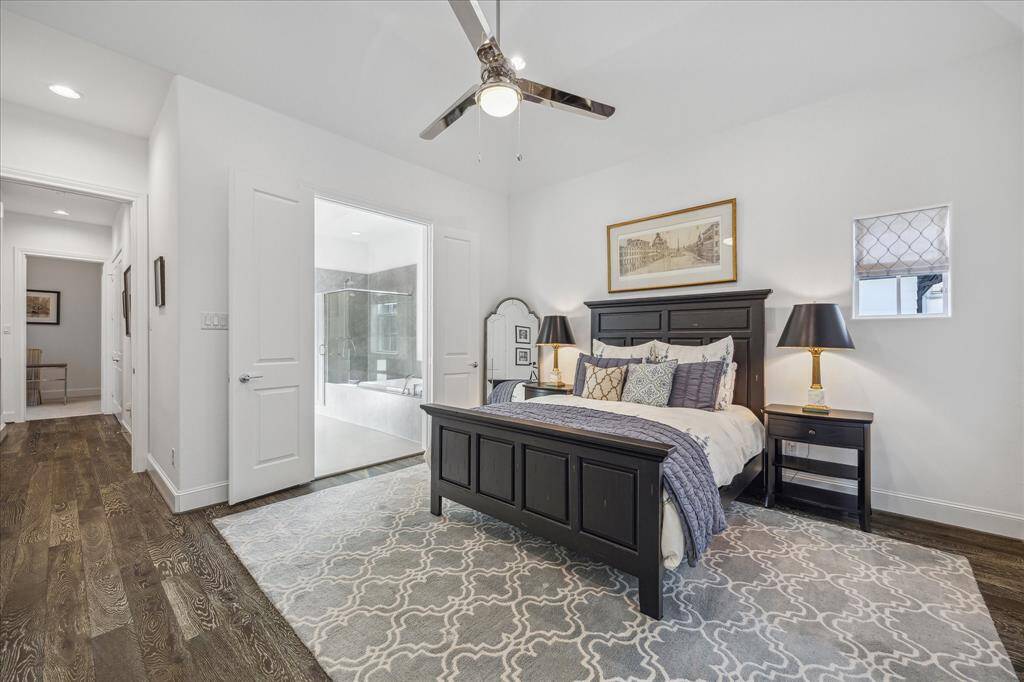 The primary bedroom has 3 walk-in closets. You'll never run out of closet space in this home!
