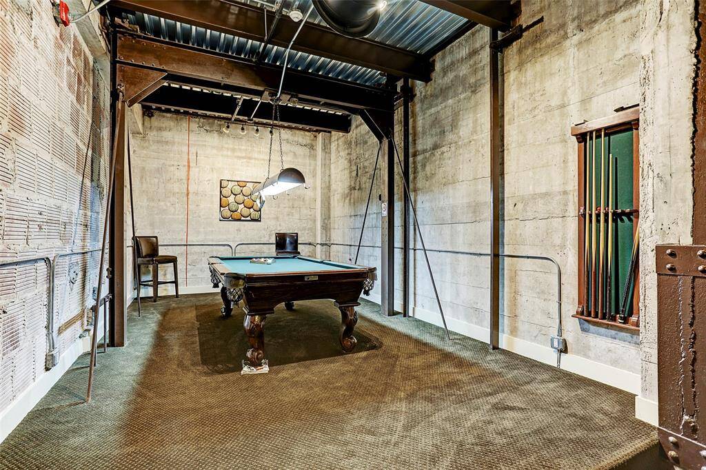 Pool table in common space.