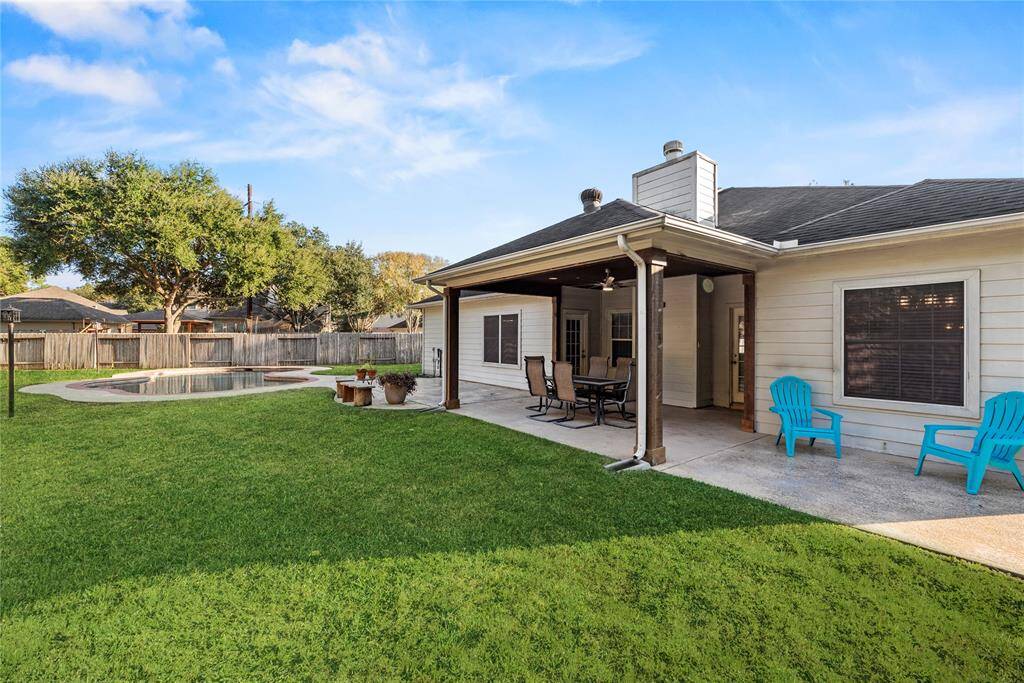 With no immediate backing neighbors you get a sense of privacy and there is plenty of room to run around.