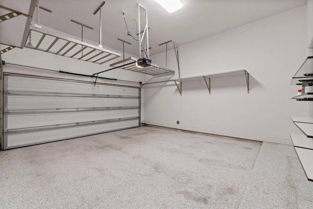Additional storage racks in garage