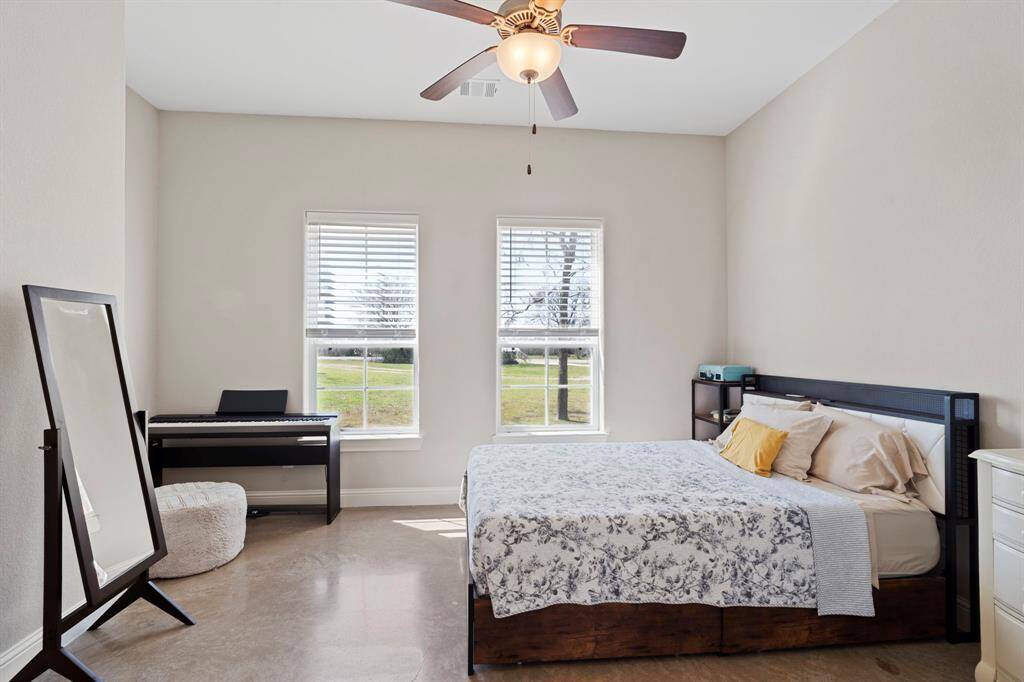 Each bedroom offers beautiful views of the surrounding countryside.