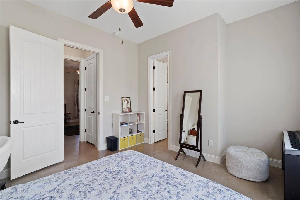 Classic and timeless raised paneled interior doors with modern farmhouse hardware.