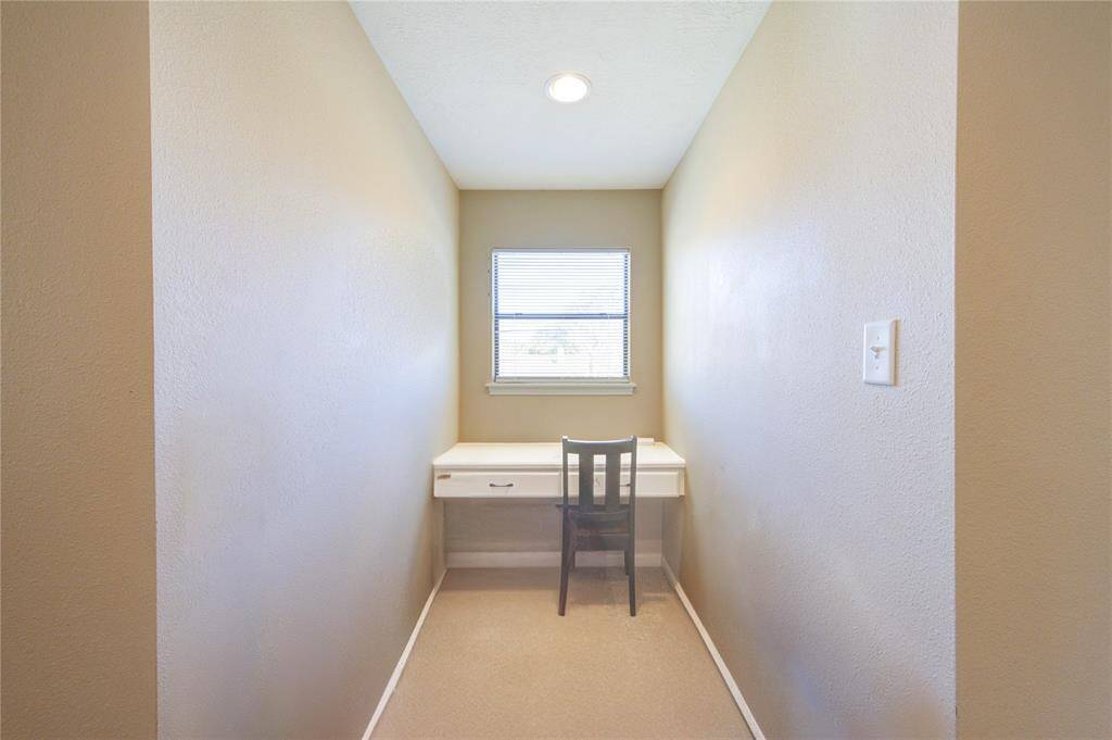 Upstairs hallway office area.