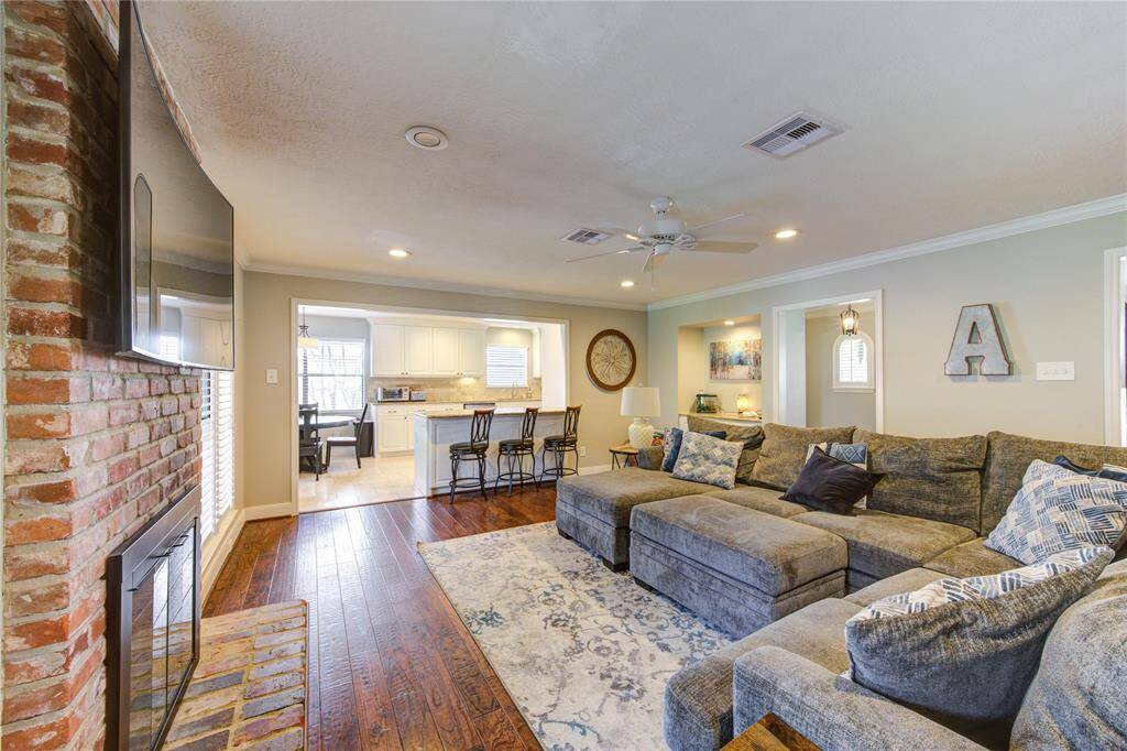 Family room towards the kitchen/breakfast room.