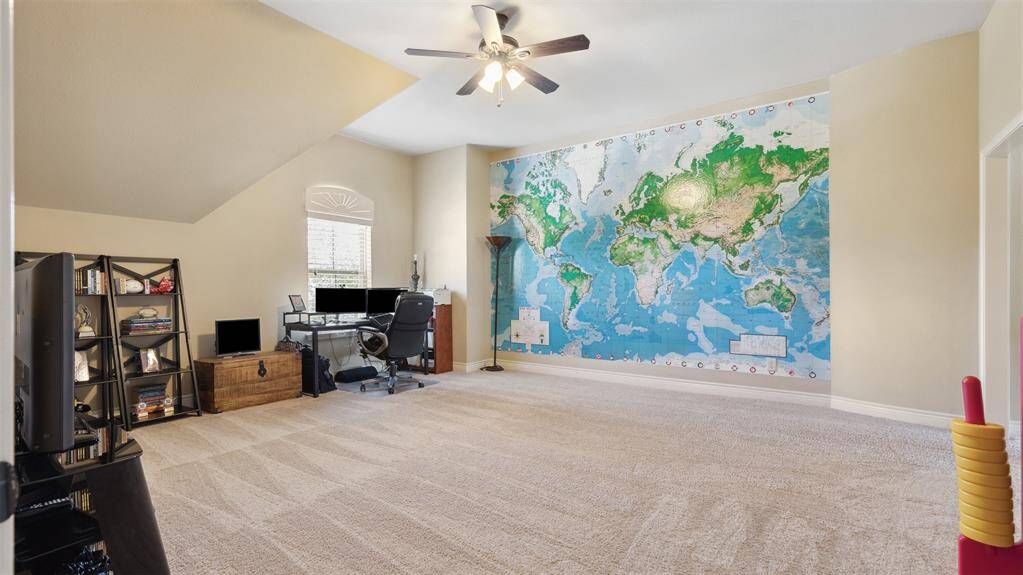 Upstairs Game Room.