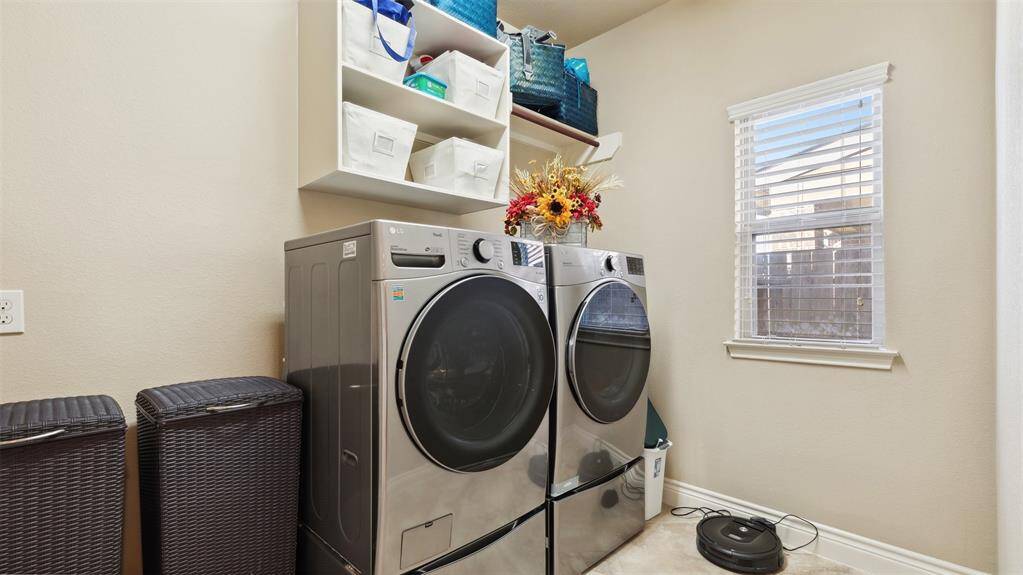Utility Room with room for extra storage.