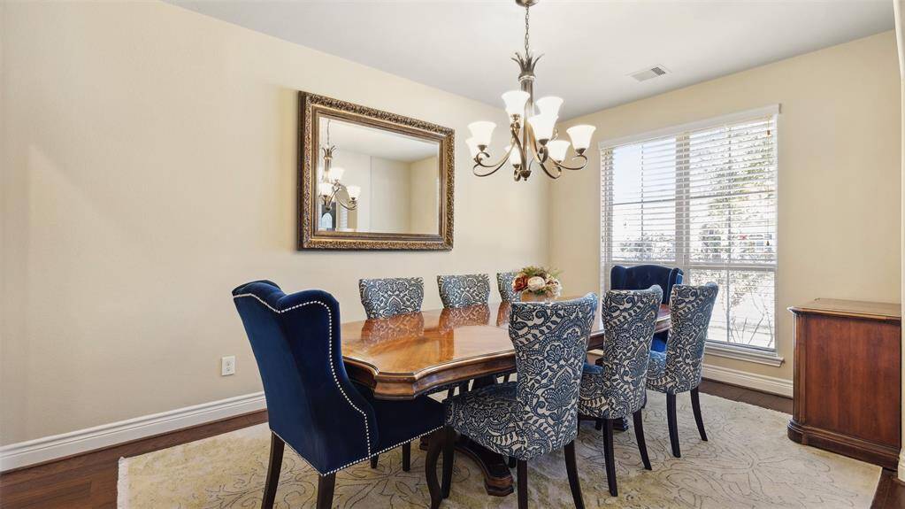Formal dining view from front entrance.
