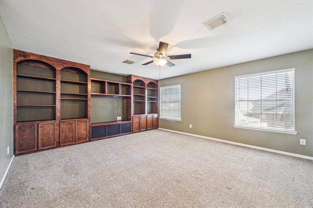 Beautiful wood built-ins for storage