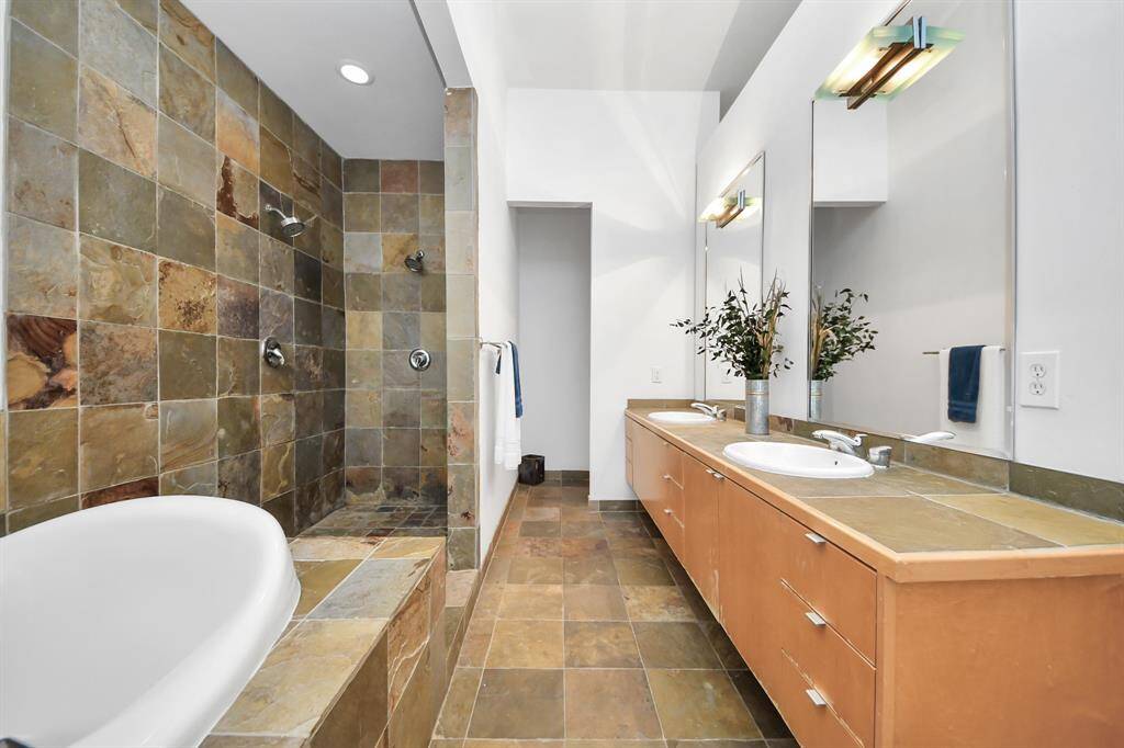 Oversized walk-in shower