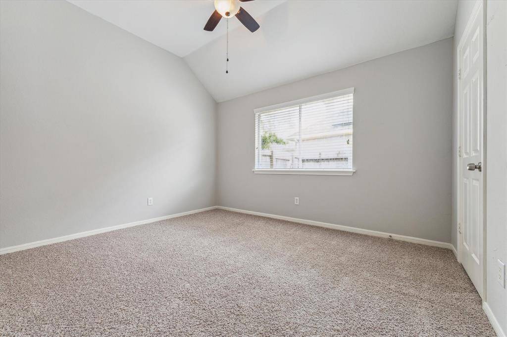 Bedroom #4 features carpet and two closets as well.