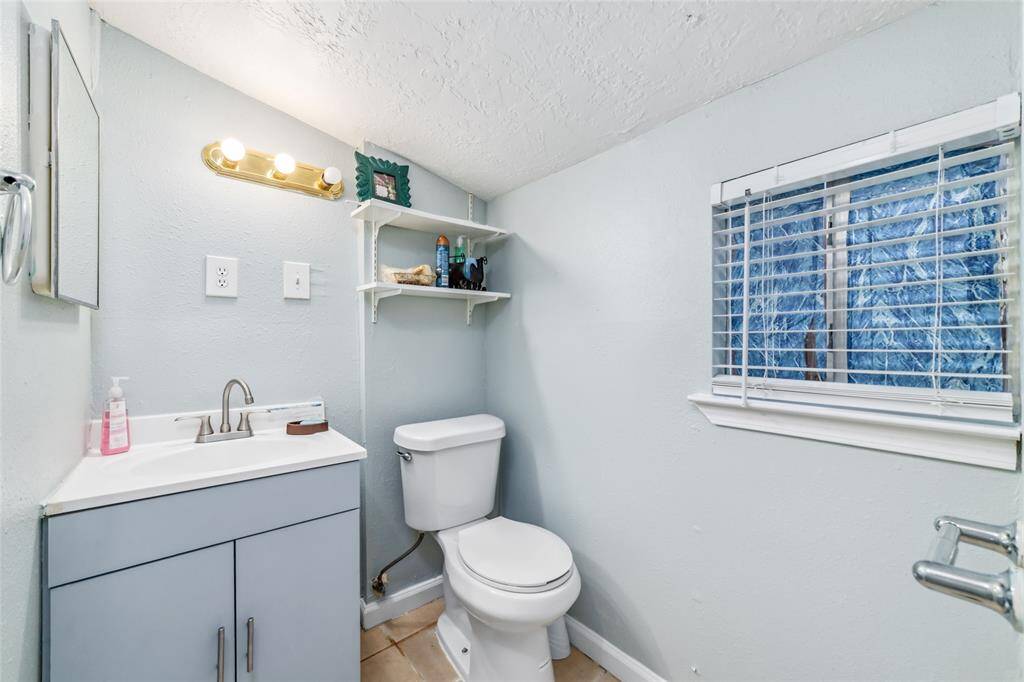 Toilet area.