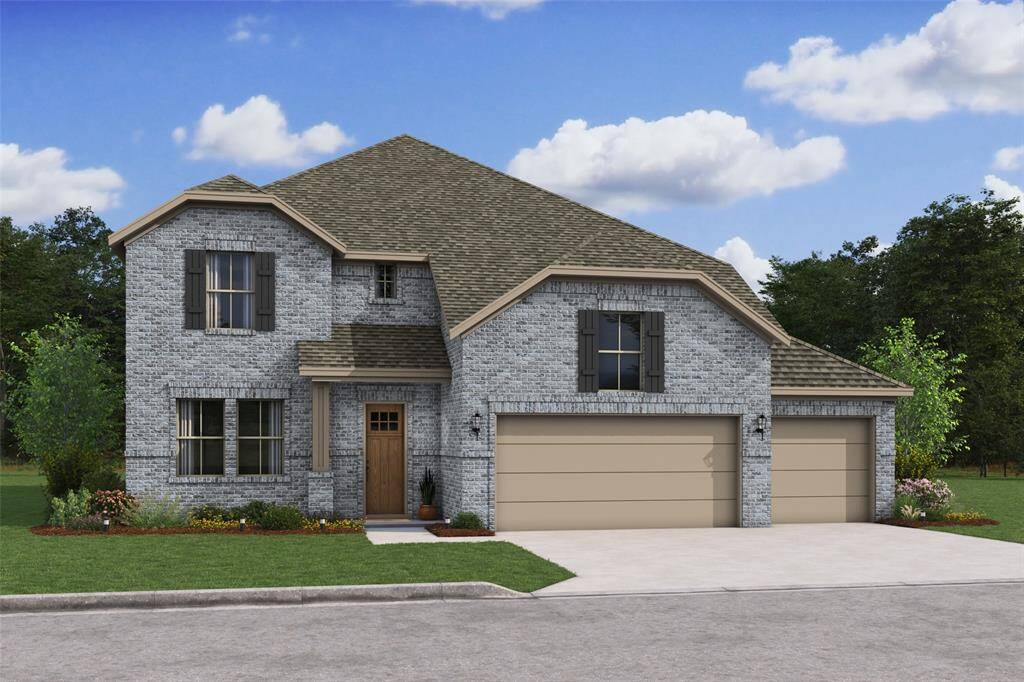 Stunning El Paso home design with elevation RA built by K. Hovnanian Homes in beautiful Cane Crossing. (*Artist rendering used for illustration purposes only.)