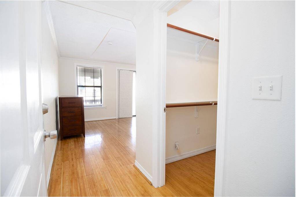 Entrance into Master Bedroom, huge walk in closet to the right.