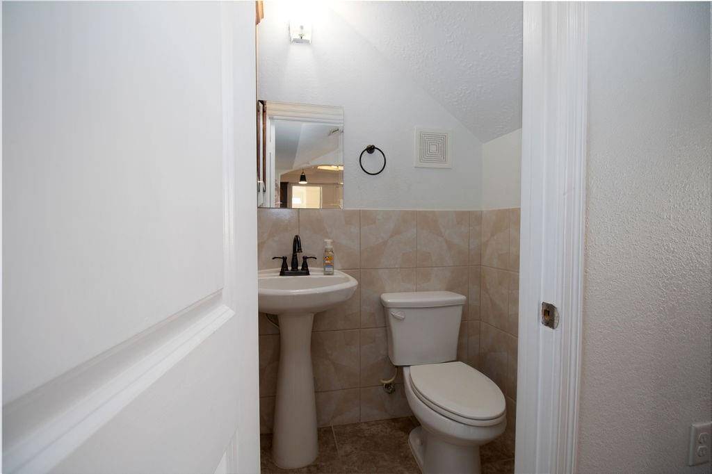 Half bathroom downstairs for guests