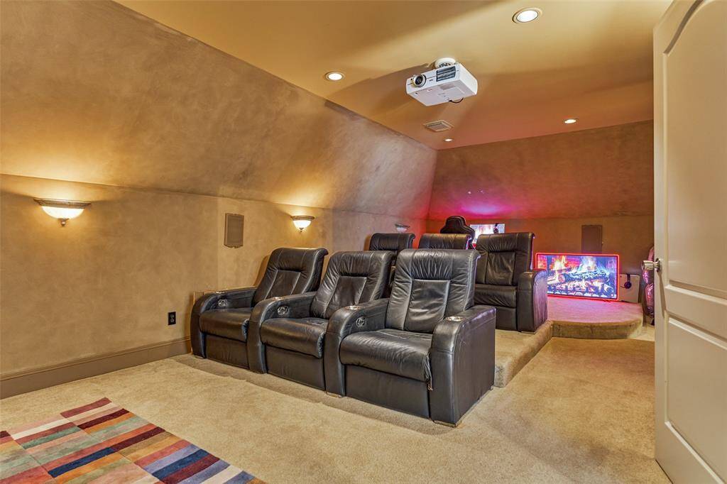 Elevate your movie nights with this tiered flooring, creating an immersive cinematic experience.