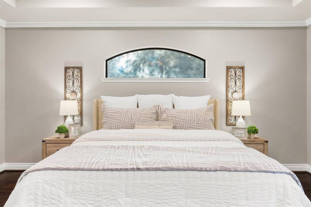 Plenty of room for your king sized bed.