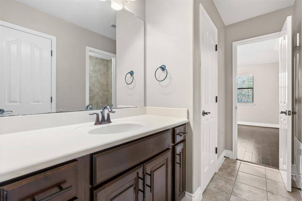 Upstairs bedroom with ensuite bath.
