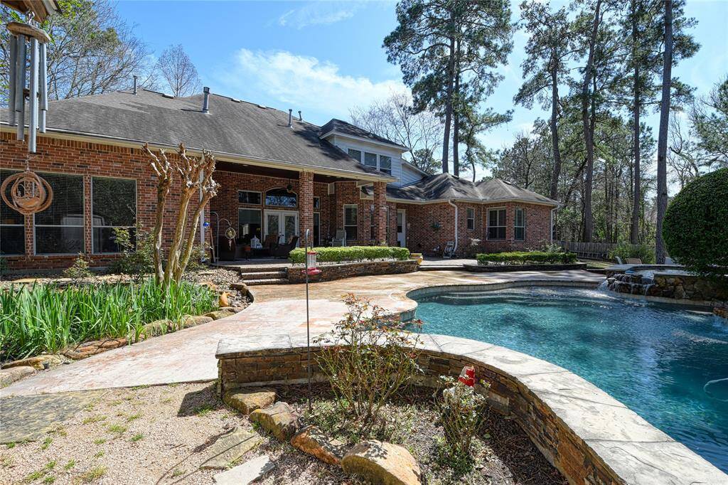 Comfortable deck space around the pool