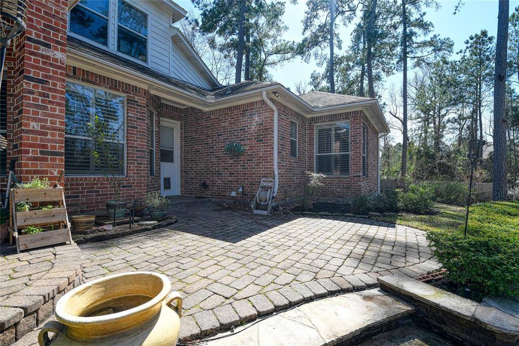 Private and covered back porch