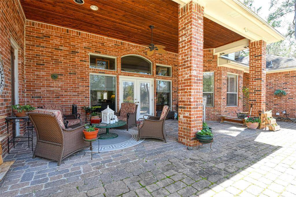 Covered sitting area