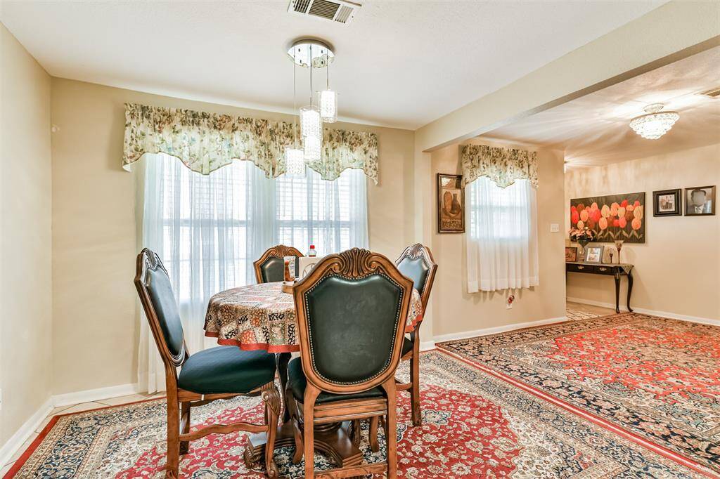 Dining room or office space.