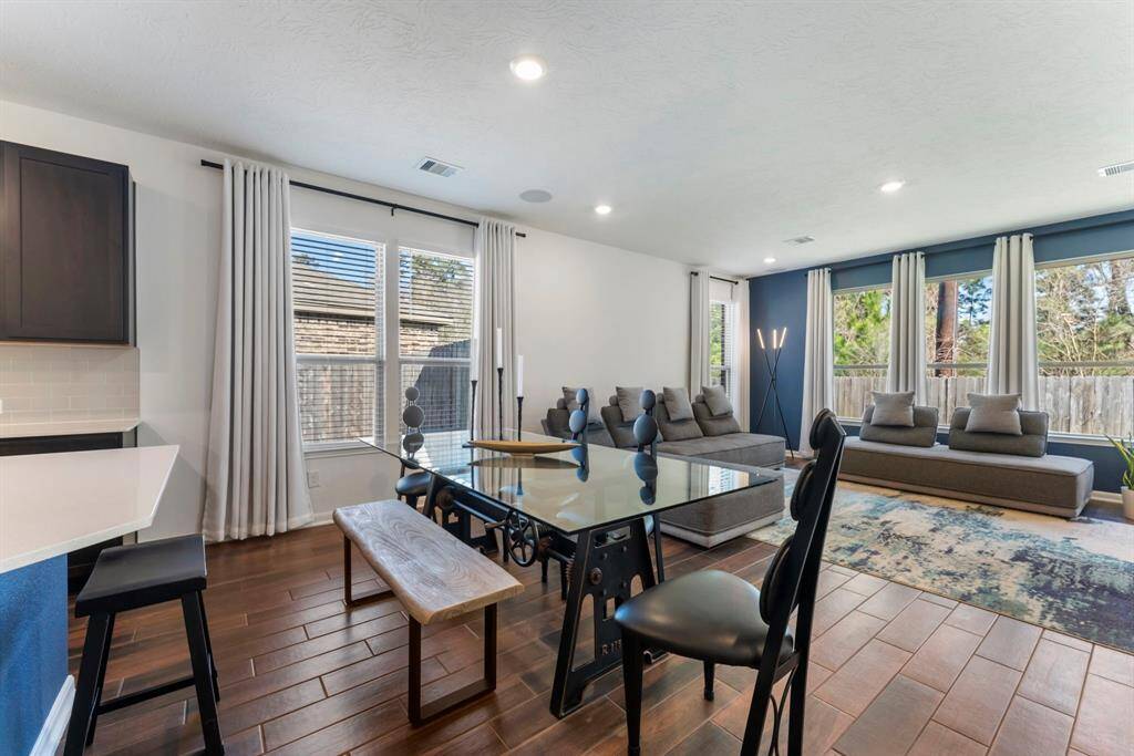 This home’s open floor plan is designed for effortless flow and gathering with family and friends.