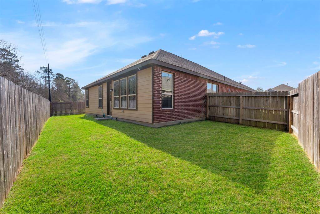 A view of the rear elevation of the home.