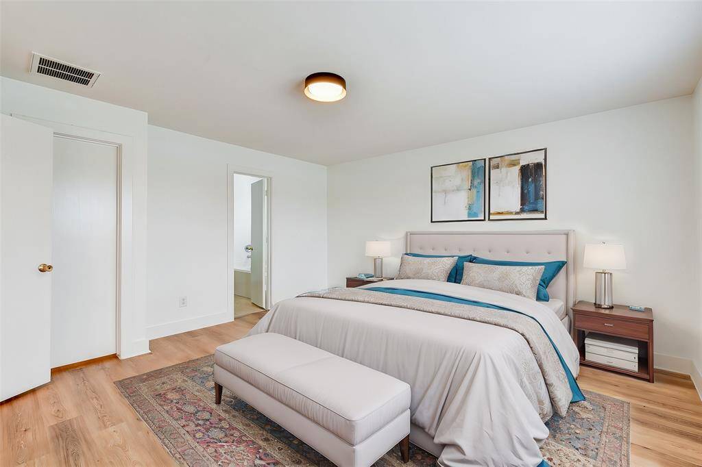 Upstairs bedroom which has been virtually staged.