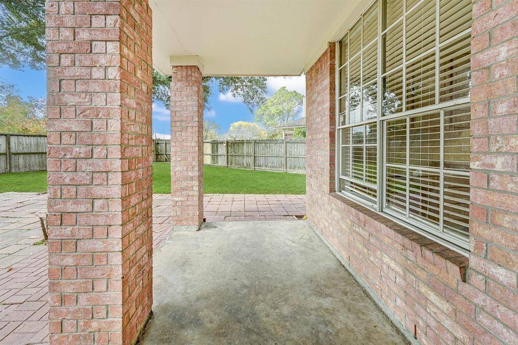 Covered Patio located off the living room.