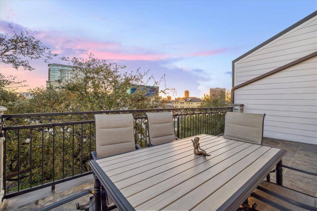 Rooftop Terrace II-This South facing view of the Museum District offers a different perspective