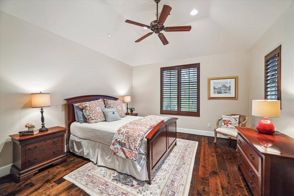 En-suite bedroom which has two closets.