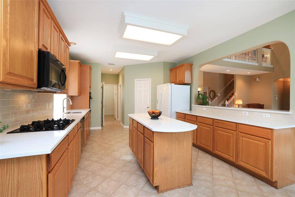 Great cabinet storage and prep space.