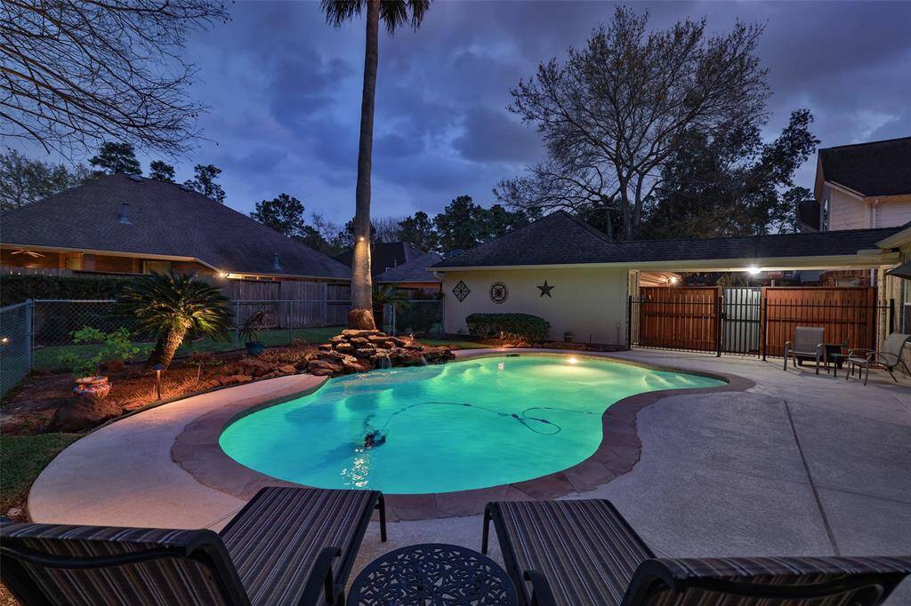 Chlorine pool with updated pool equipment. Polaris pool cleaner conveys with the property. Recently resurfaced decking area.