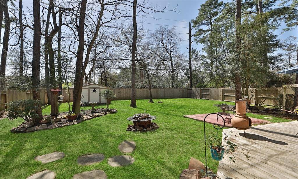 Oversized yard.