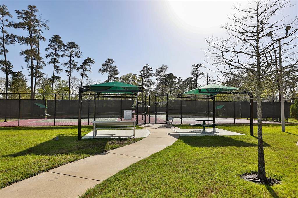 Longwood Village has both Tennis courts  and Pickleball courts