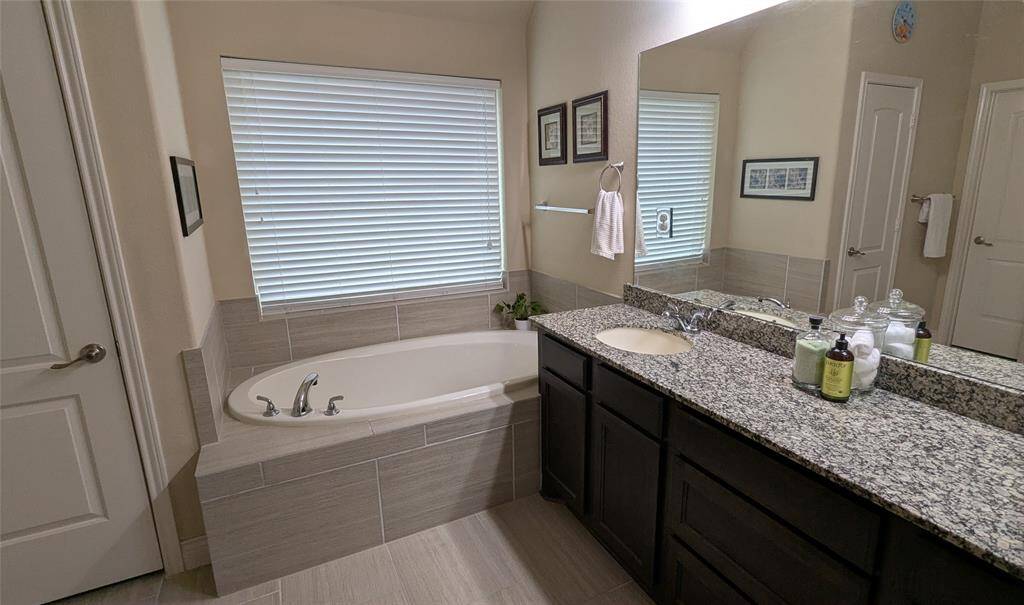 Enjoy a nice warm bath in the soaking tub