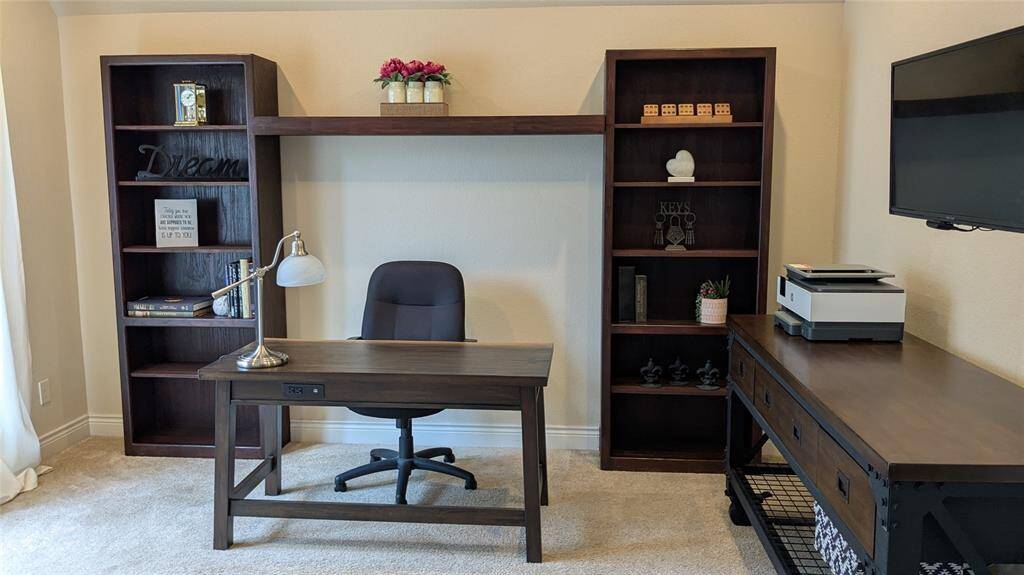 Custom book shelves convey with the home