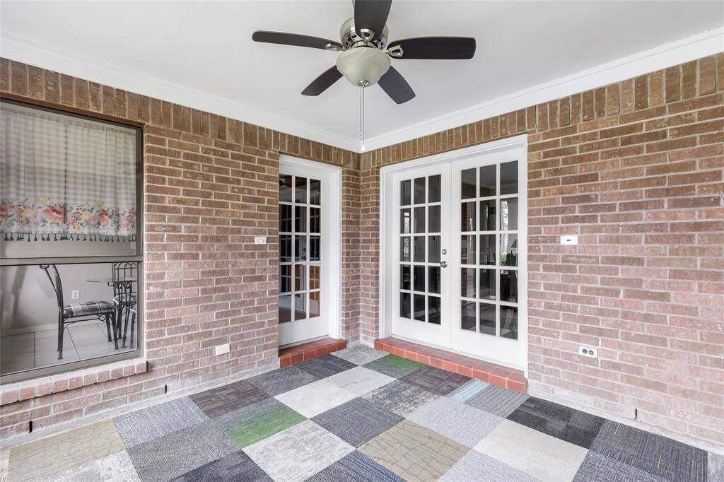Screened porch off of dining room and kitchen