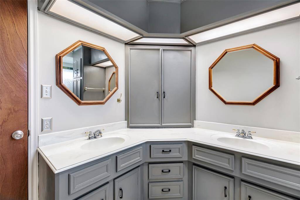 Primary Bathroom with double sinks