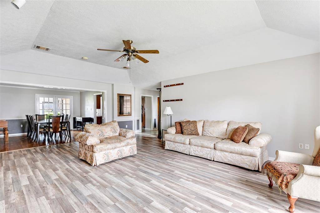 Living Room with view of Formal Dining Room
