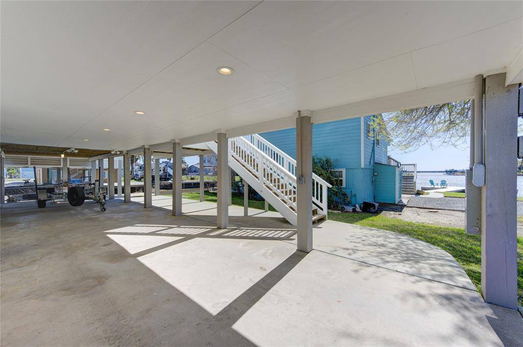HUGE covered parking area!
