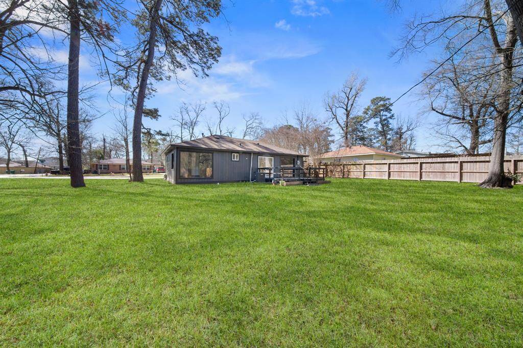 Large backyard
